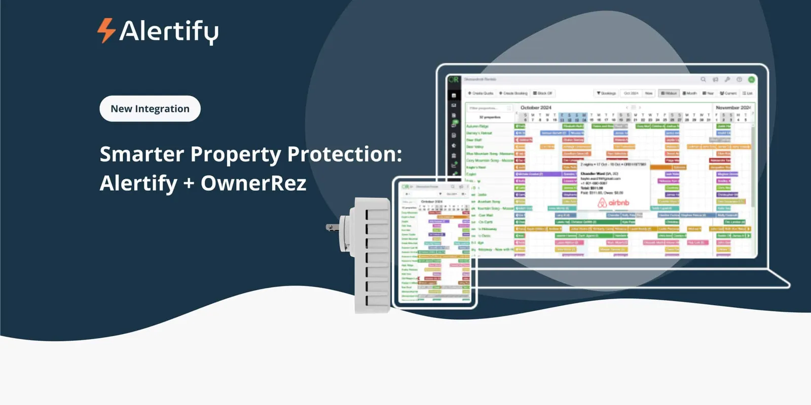 Alertify + OwnerRez: protección inteligente para tu propiedad