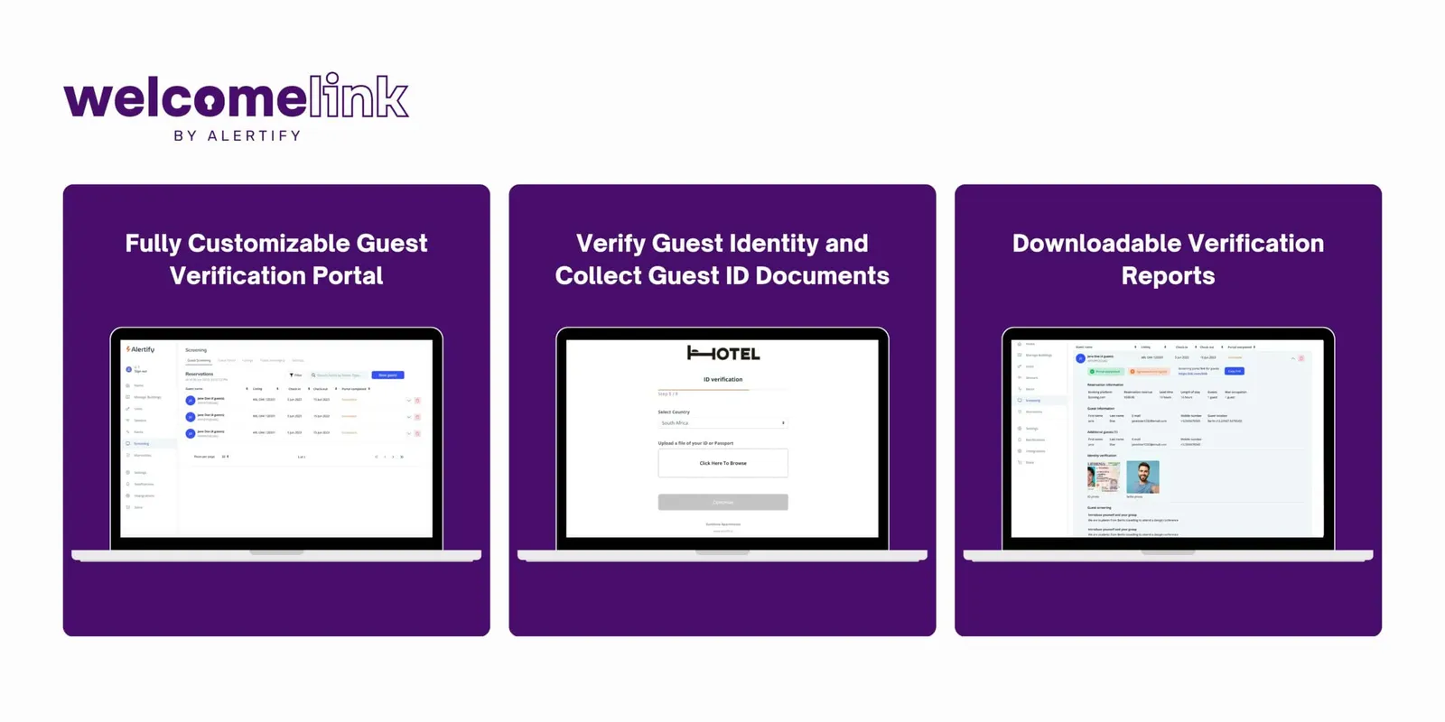 Alertify lanza WelcomeLink, portal de verificación de huéspedes