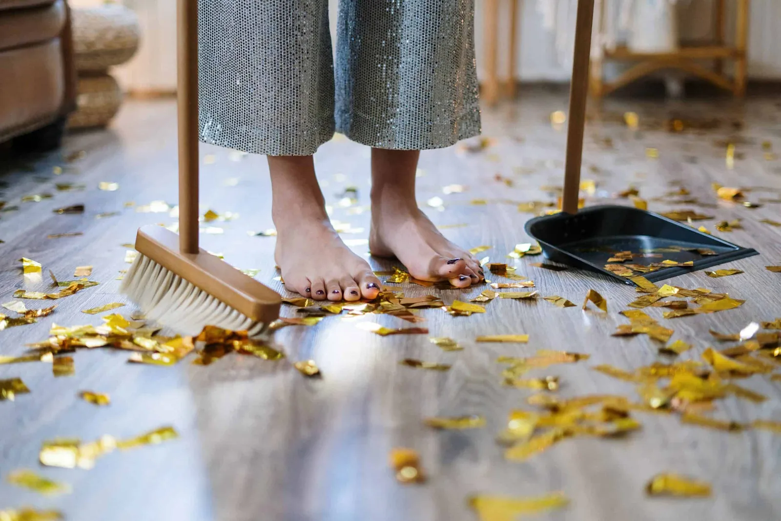 limpieza tras fiestas en Airbnb