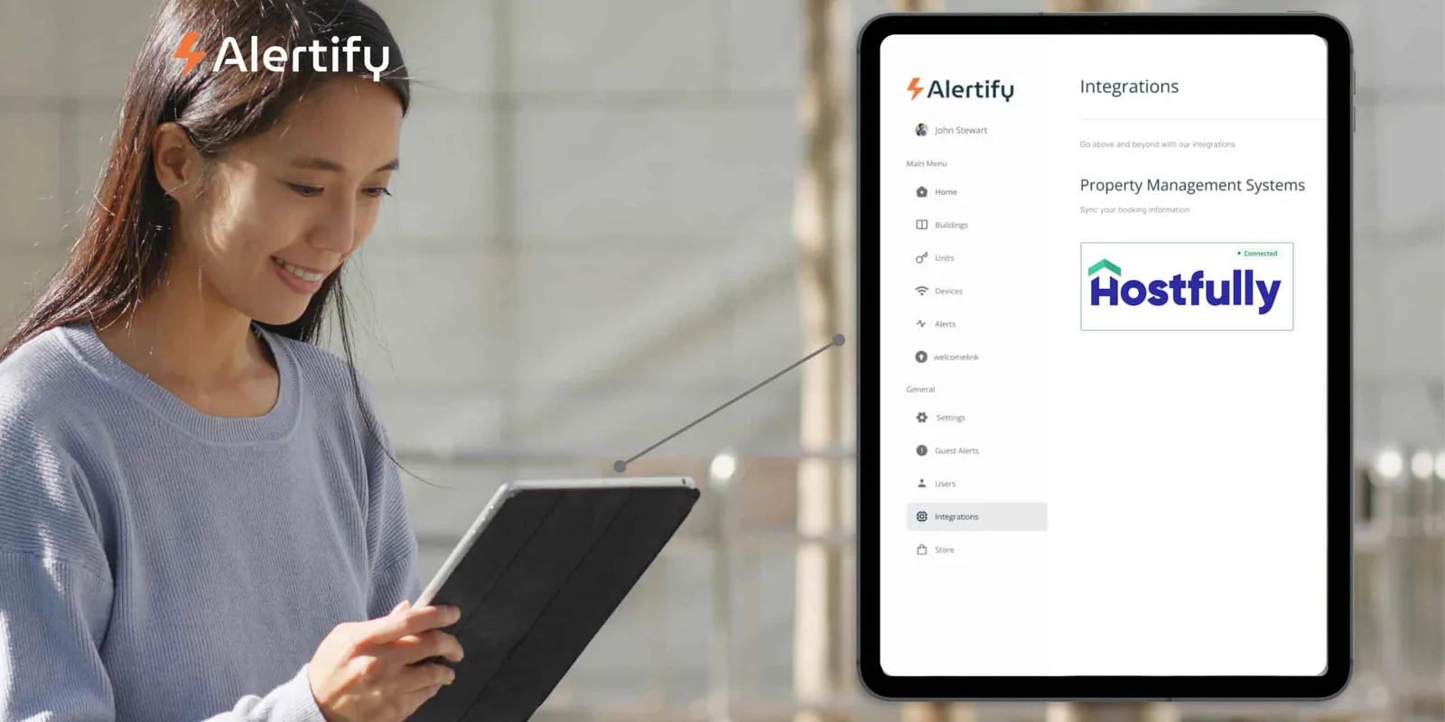 Estancias más inteligentes empiezan aquí: la integración de Alertify y Hostfully explicada
