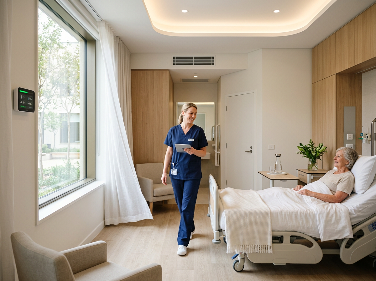 Monitores de calidad del aire para hospitales en quirófanos, UCI y plantas de pacientes