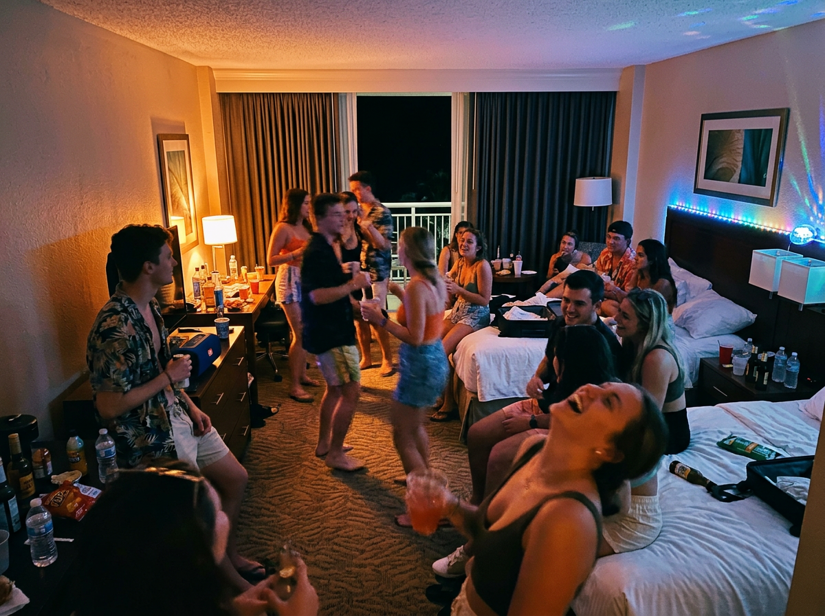 Monitorización de ruido en una habitación de hotel